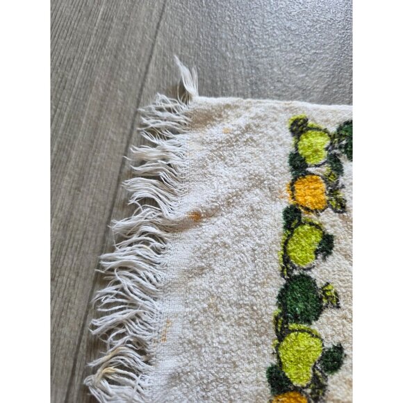 Vintage Cannon Apple Design Cotton Tea Towel With Fringe - Picture 4 of 8